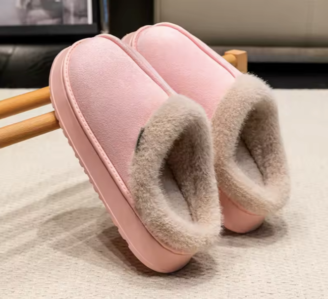 Flauschige Plüsch Hausschuhe