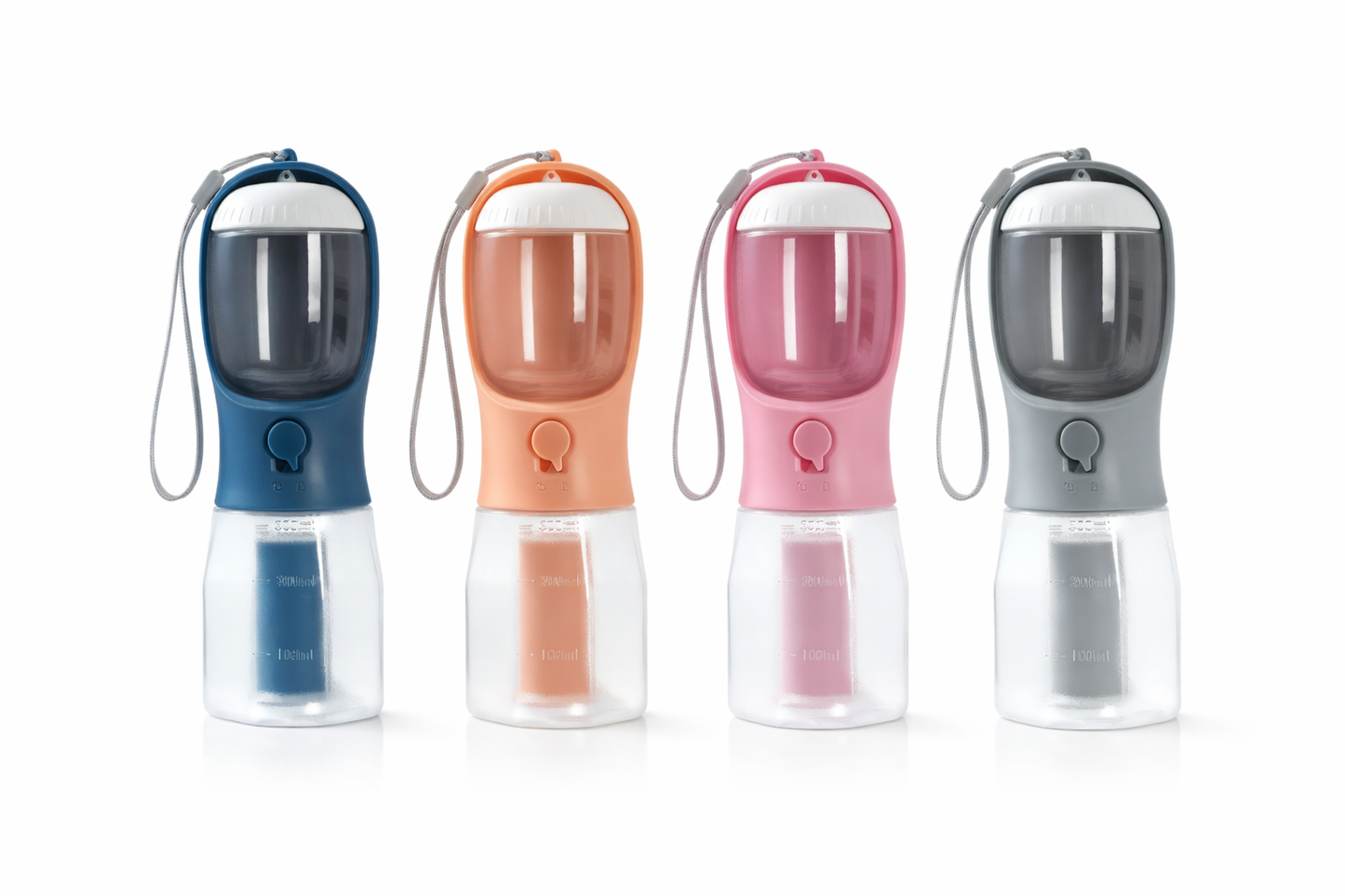 3 in 1 Hundetrinkflasche - ideal für unterwegs