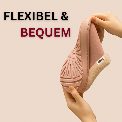 Flauschige Hausschuhe mit Innenfutter