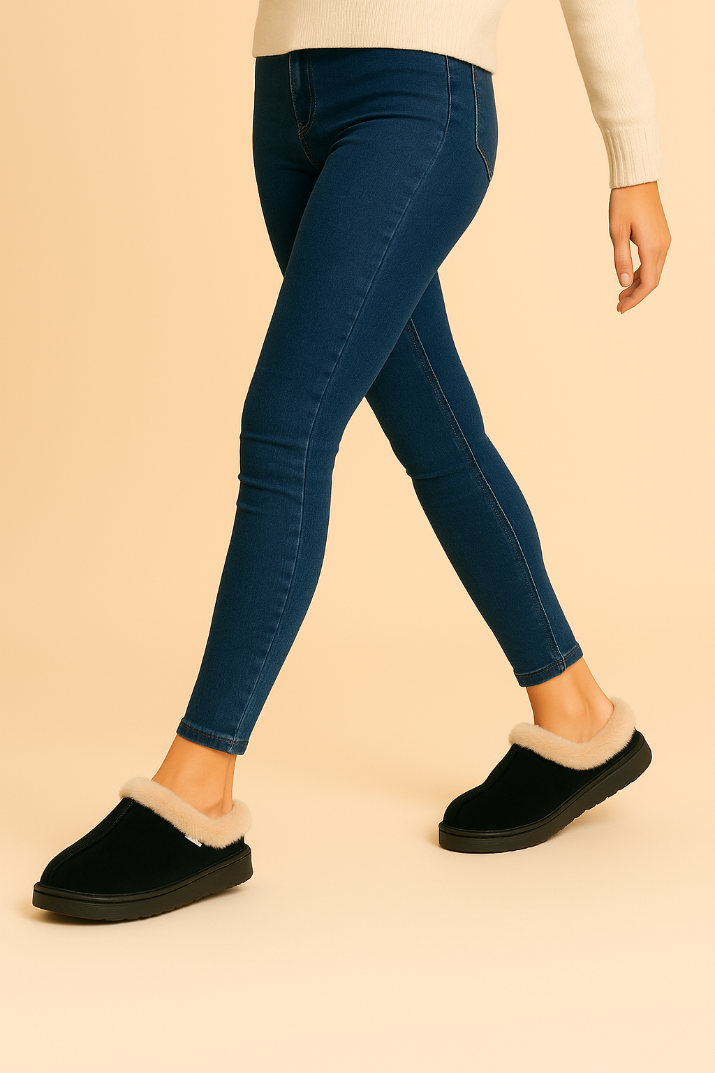 Flauschige Plüsch Hausschuhe